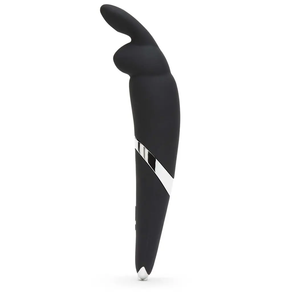 Вібратор Happy Rabbit Rechargeable Wand Vibrator -мікрофон з кролячими вушками, 26.6х4.6 см - фото 2