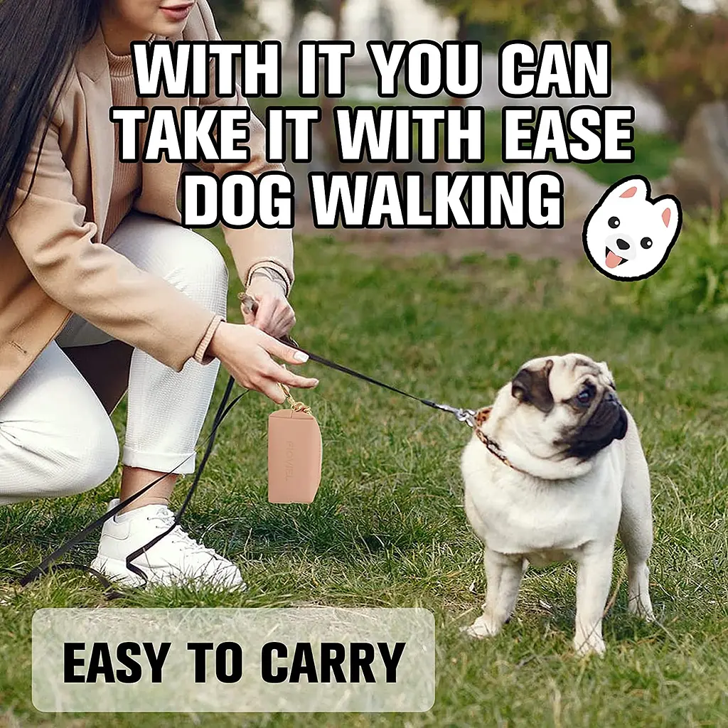 Диспенсер для біопакетів Fioviel dog poop bag dispenser рожевий - фото 5