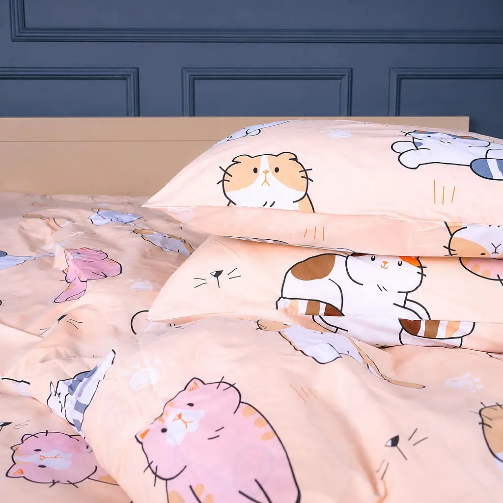 Підковдра MirSon 17-0665 Cream Kittens бязь 160х220 см (2200010064353) - фото 2