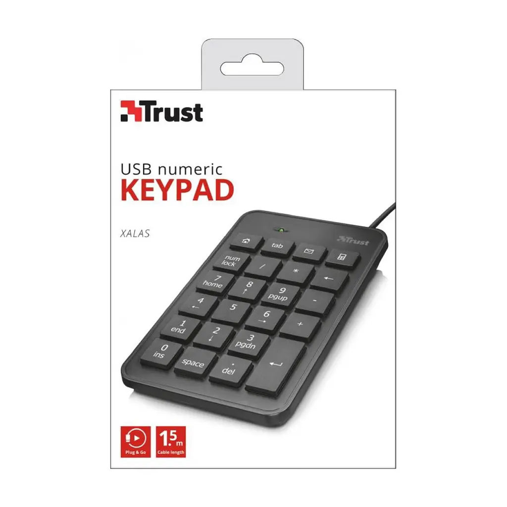 Клавіатура Trust Xalas USB Numeric Keypad (22221) - фото 4