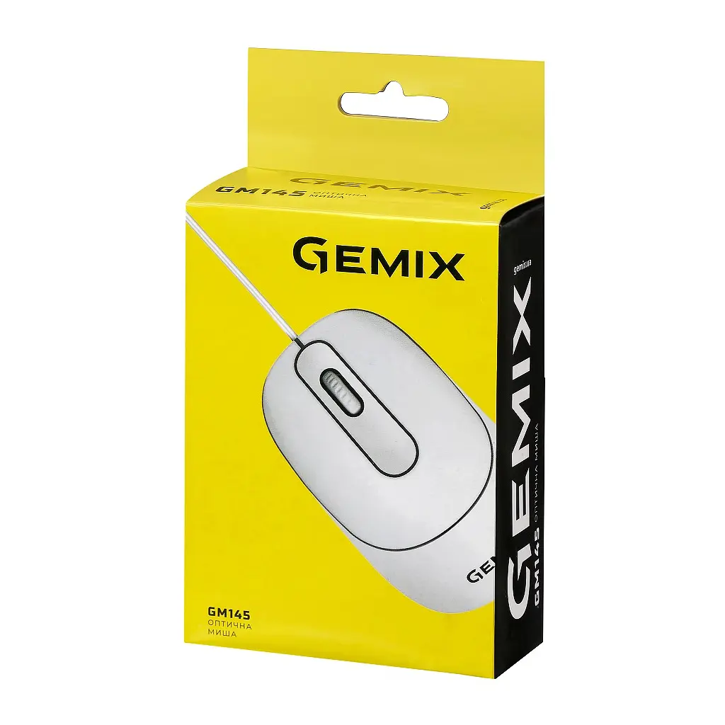 Мишка Gemix GM145 USB White (GM145Wh) - фото 7