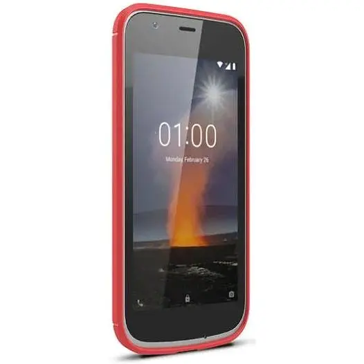 Чохол PRIMO Carbon Fiber для Nokia Series 1 Dual Sim Red - фото 2