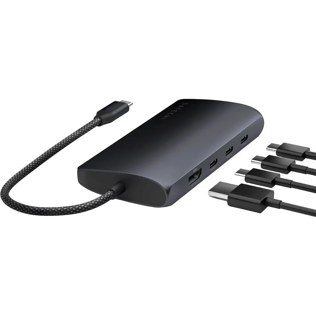 Адаптер Satechi USB-C Multiport Adapter 8K with Ethernet V3 Midnight (ST-P8KED) - фото 5