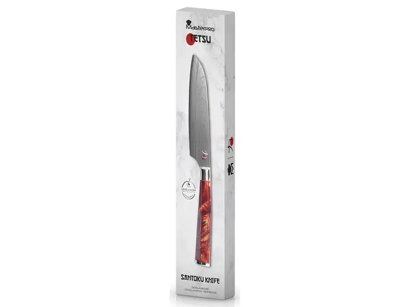 Японський ніж Santoku Bergner MasterPro Tetsu 12.5 см (BGMP-4129-BR) - фото 3