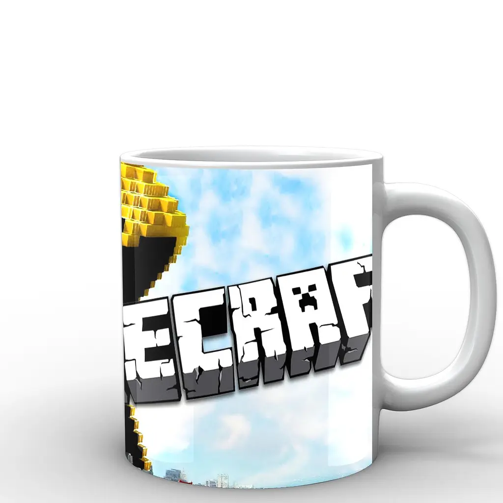 Кухоль GeekLand Minecraft Майнкрафт логотип MС.02.040 330 мл синій - фото 2