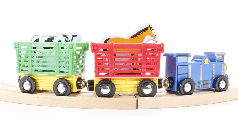 Дерев'яний ігровий набір Melissa&Doug Потяг з тваринами (MD10644) - фото 3