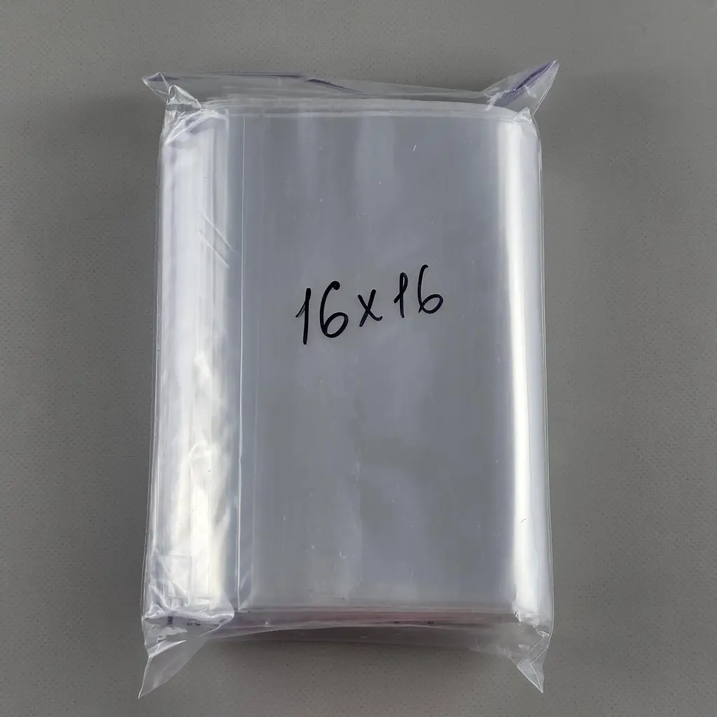 Пакети Zip-Lock прозорі 16x16 см, 100 шт, 50 мкм, поліетиленові пакети із застібкою - фото 3