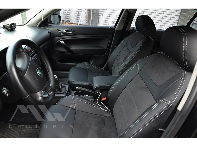 Авточохли модельні MW Brothers для Skoda SuperB I c 2002 - фото 3
