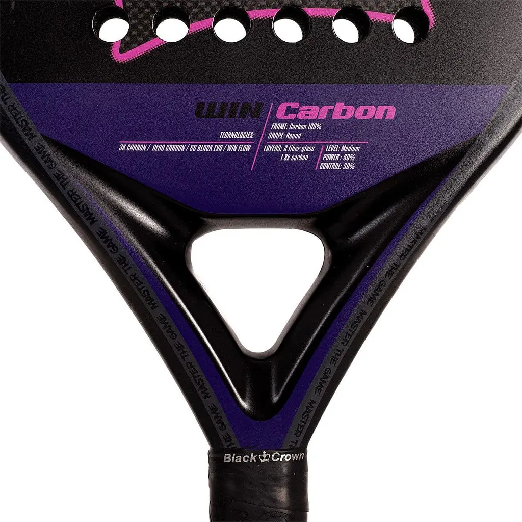 Ракетка для паделу Black Crown WIN CARBON - фото 3