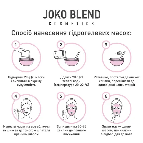 Маска гидрогелевая Joko Blend Bourbon Rose, 200 г - фото 4