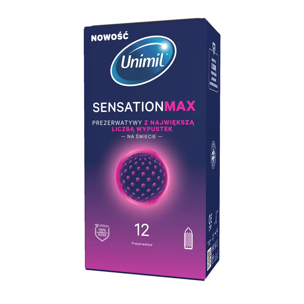 Презервативи Unimil Sensation Max, 12 шт