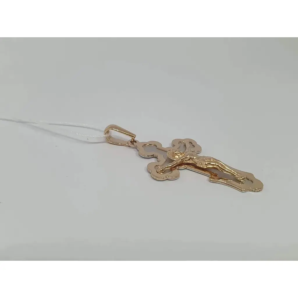 Золотой крестик Favoritum. Распятие Христа. 720018 - фото 2