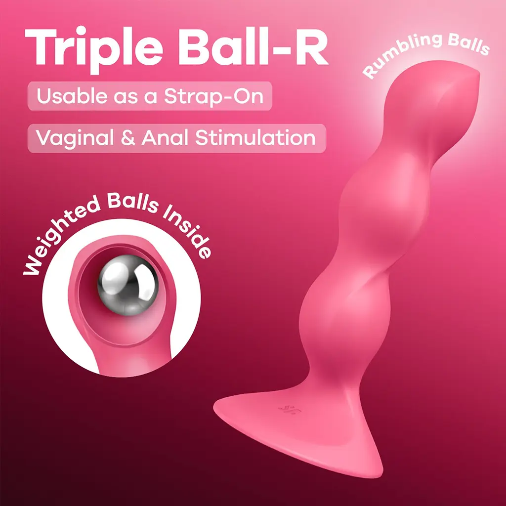 Анальний стимулятор-намистини Satisfyer Triple Ball-R - фото 2