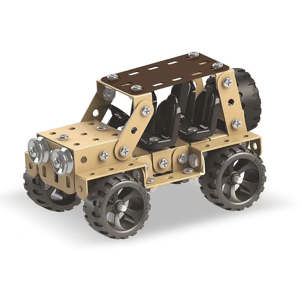 Конструктор Zephyr Mechanic Safari металевий розвивальний 155 елементів 5 моделей - фото 5