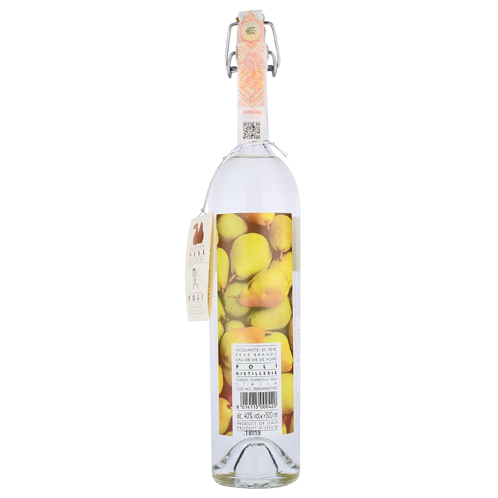 Бренди Poli Distillerie Pere di Poli, 40%, 0,5 л - фото 2