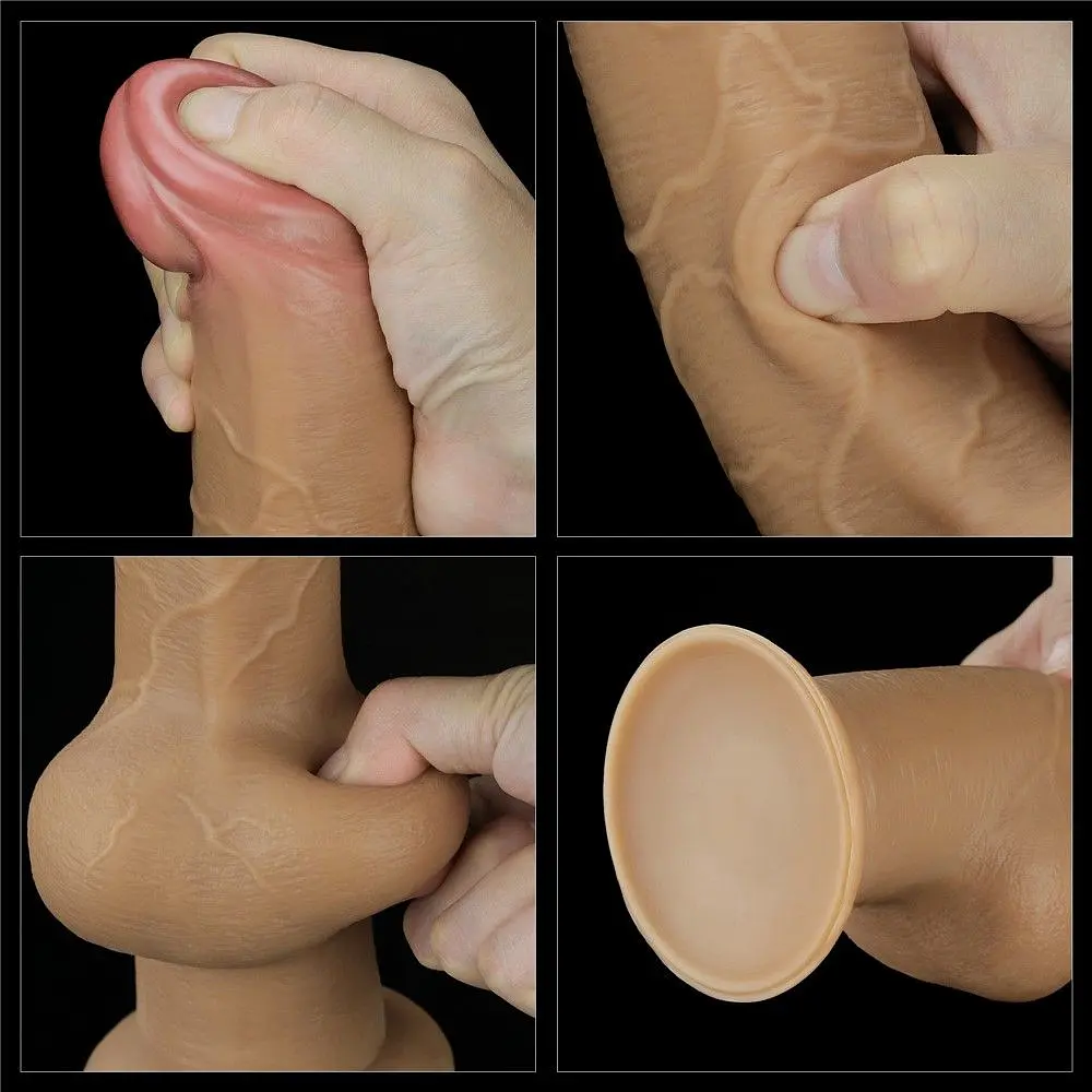 Фалоімітатор LoveToy 9.5" Handle Cock, 25 см (тілесний) - фото 3