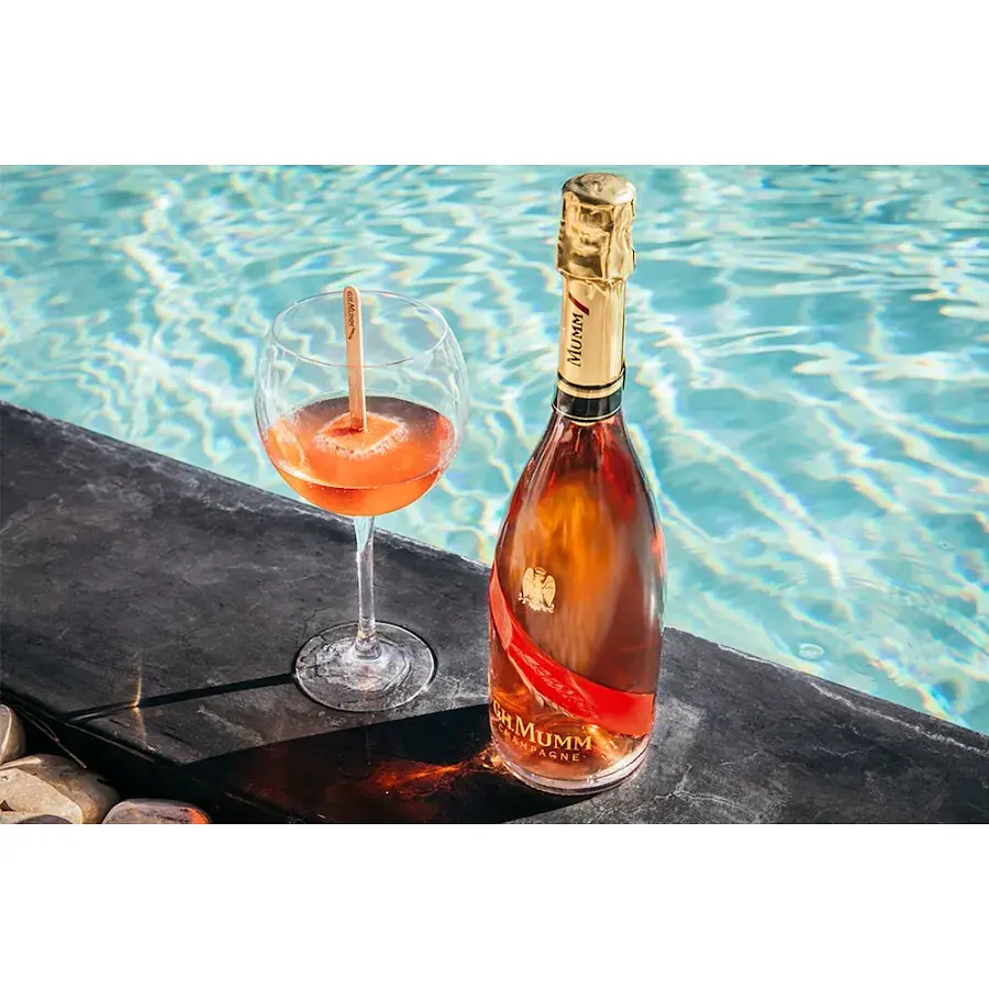 Шампанское Mumm Grand Cordon Rose Brut розовое брют 0.75 л - фото 6