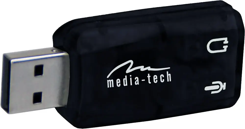 Звукова карта USB AUX jack, 2 x TRS (Mic + Ear) Virtual 5.1 Channel, Media-Tech - фото 2