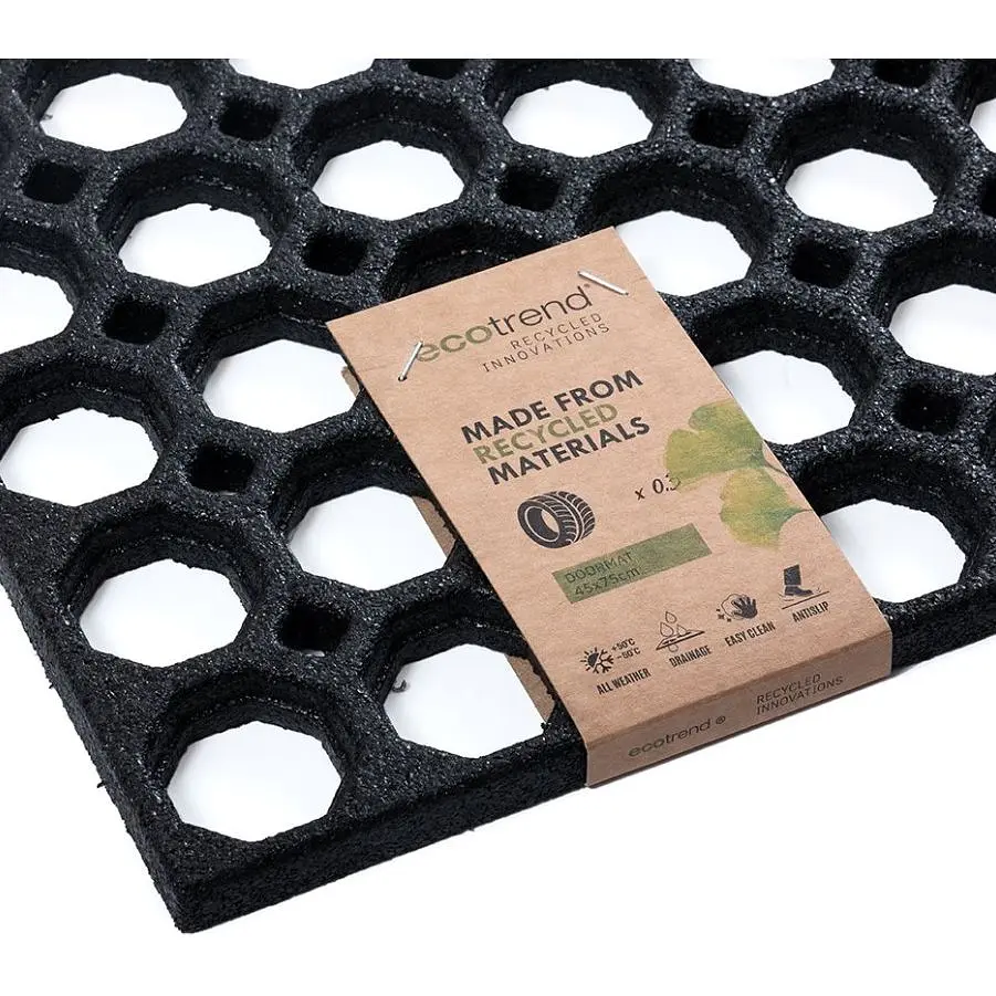 Килимок придверний MultyHome Honey Comb резиновий 45х 75 см (283083) - фото 2