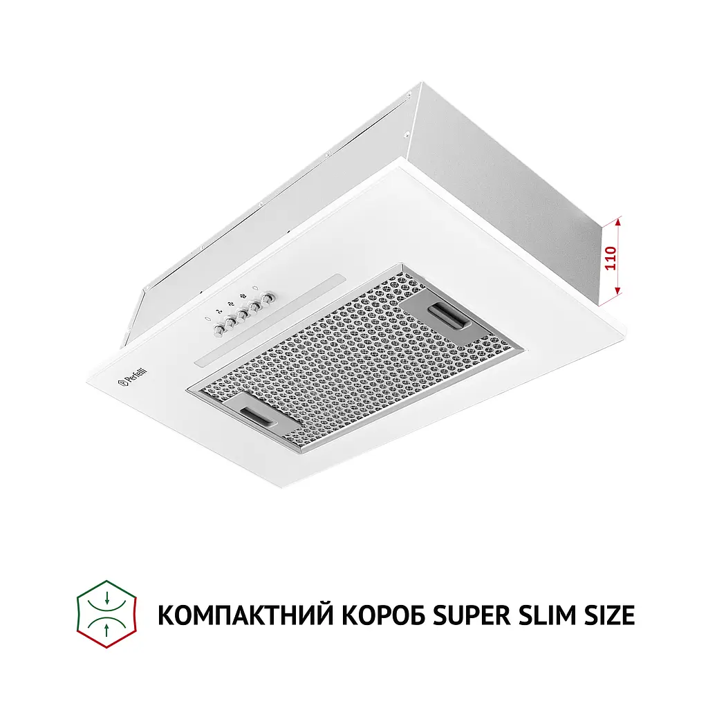 Витяжка повновбудована PERFELLI BI 5256 WH 700 LED - фото 3