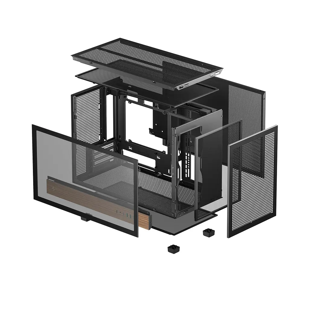 Корпус DeepCool CH260 Wood Black (R-CH260-BKNWM0-G-1) - фото 2