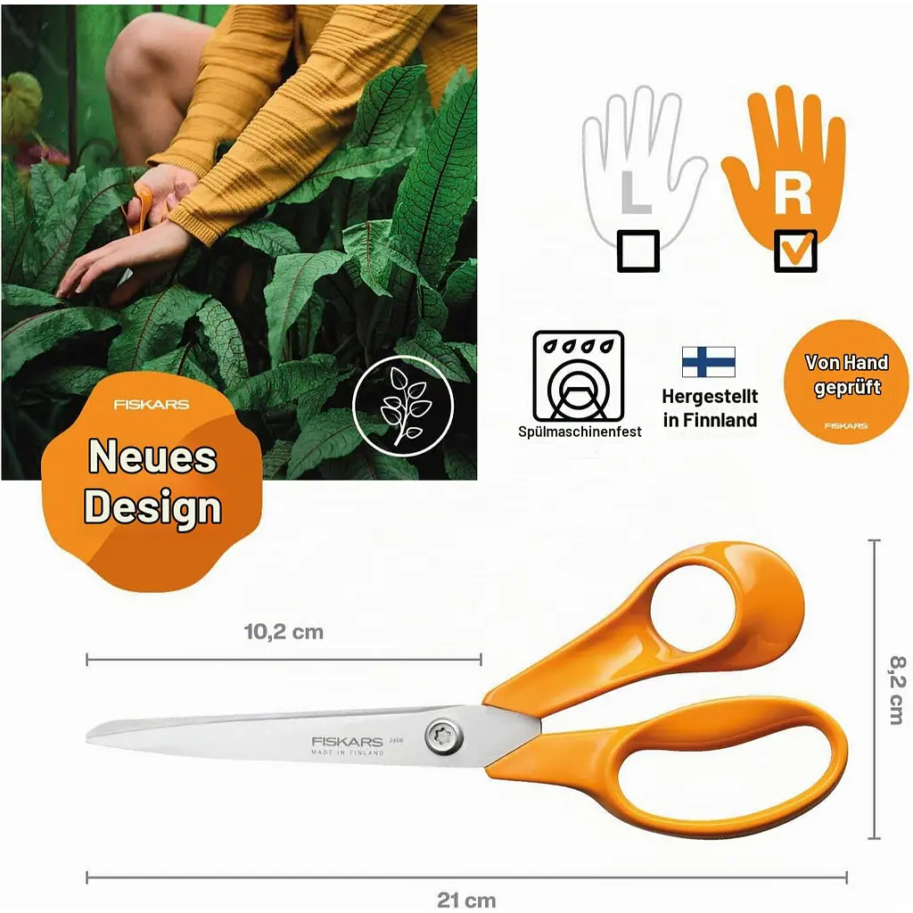 Ножиці універсальні Fiskars 21 см (1075033) - фото 2