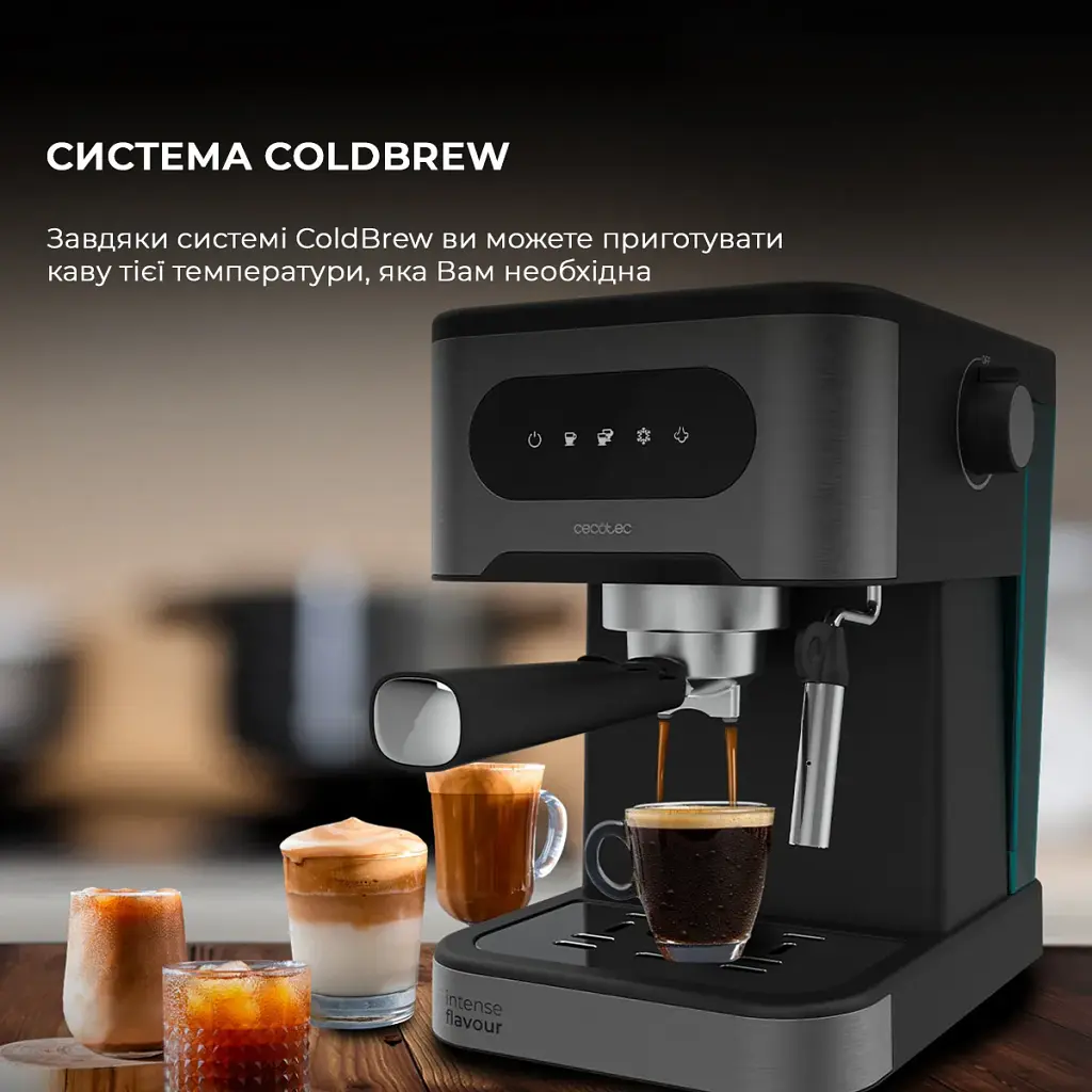 Кавоварка ріжкова Cecotec Power Espresso 20 ColdBrew (CCTC-00268) - фото 3