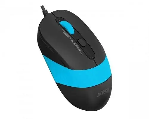 Миша Fstyler FM10S 1600dpi Black+Blue, USB A4Tech teh0033406 - фото 2