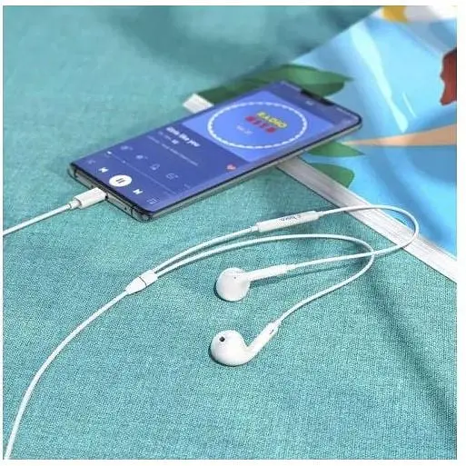Навушники Hoco Type-C crystal earphones with mic M1 Max чорні - фото 4