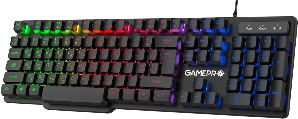 Клавіатура GamePro GK380 RGB Black - фото 2
