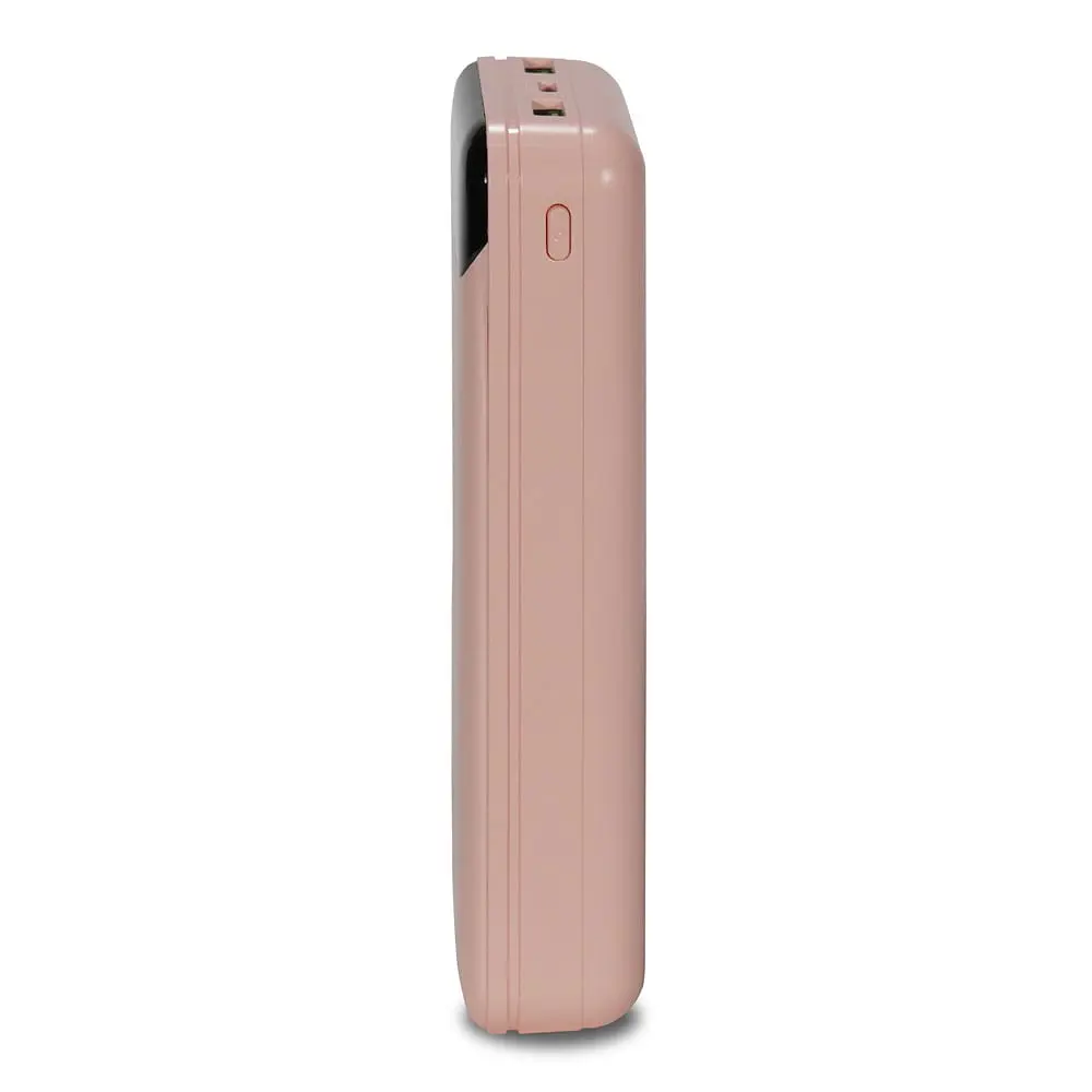 Повербанк 20000mAh Power Bank Kraft TPB-2020 Pink 22.5W QC3.0 (43-00048) - фото 3