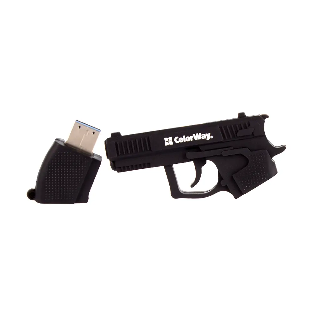 USB флеш накопитель ColorWay Pistol 32 GB 3.0 Black (CW-USBPL32) - фото 9