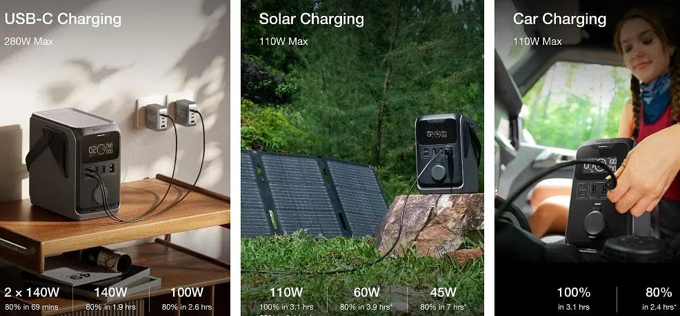 Зарядная станция портативная EcoFlow Trail 300 DC (EF-TX-288) 288WH 300w - фото 8