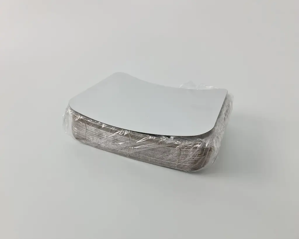 Кришка з ламінованого картону для алюмінієвого контейнера SPМ3L, 100 шт, прямокутна для зберігання та доставки їжі - фото 3