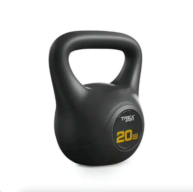 Гиря вінілова 20кг Trex Sport TX-020CKB чорний - фото 2