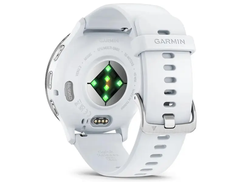 Смарт-годинник Garmin Venu 3 Silver Stainless Steel Bezel with Whitestone Case and Silicone Band (010-02784-00/50) - фото 7