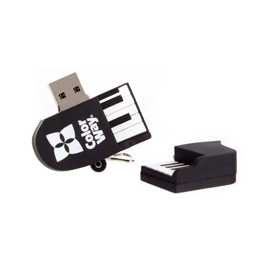 USB флеш накопичувач ColorWay Piano 64 GB 3.0 Black (CW-USBPO64) - фото 2