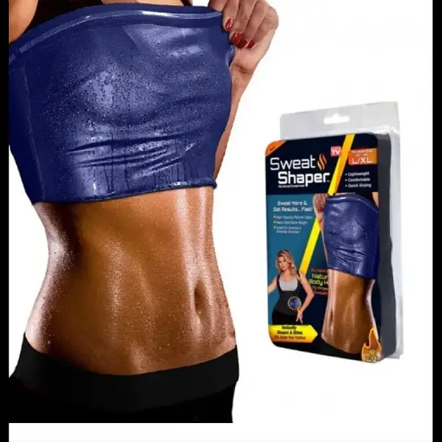 Майка жіноча Топік для схуднення Sweat Shaper M/L Чорний - фото 2
