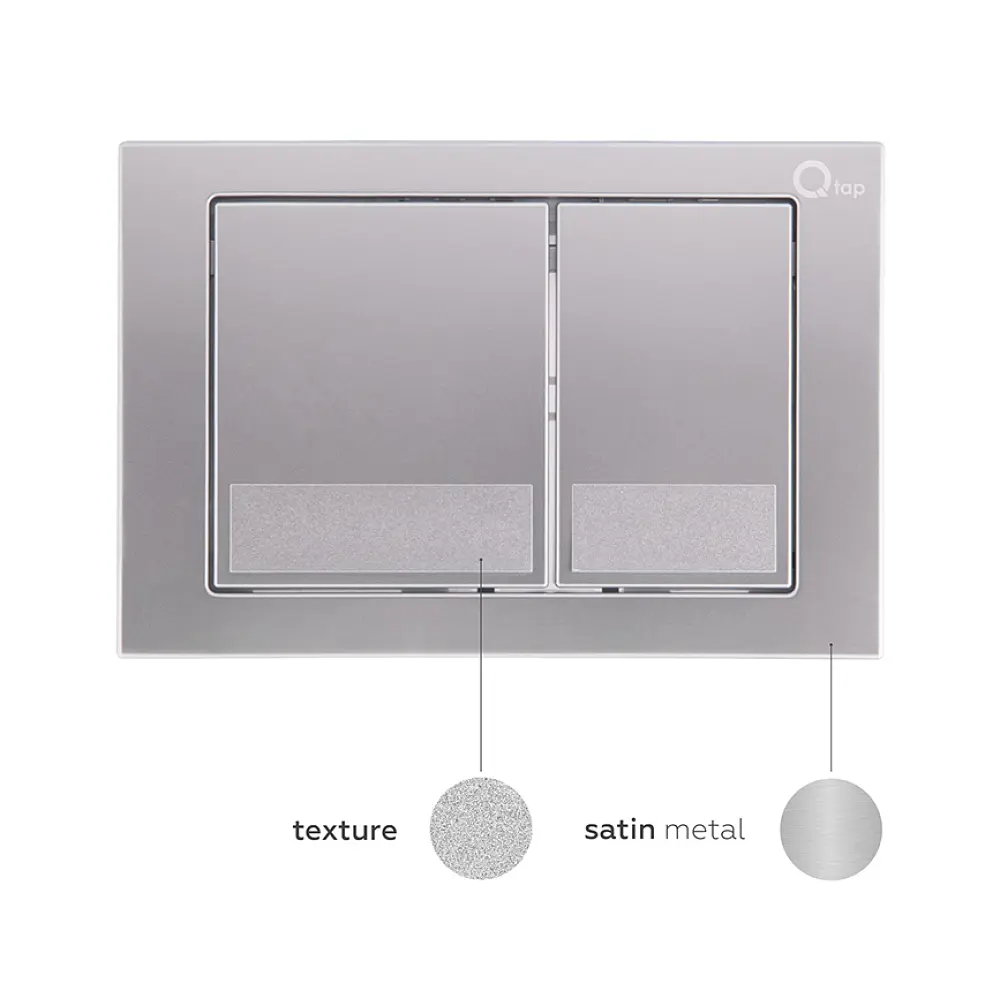 Клавіша змиву Qtap Nest QT0111M06029SAT, Хром матовый - фото 4