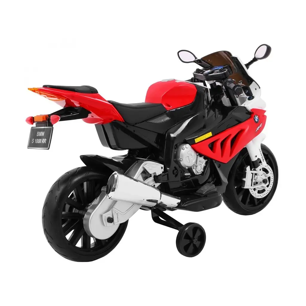 Електромотоцикл із допоміжними колесами Ramiz S1000 RR 12 В, червоний (PA.JT528.CR) - фото 9
