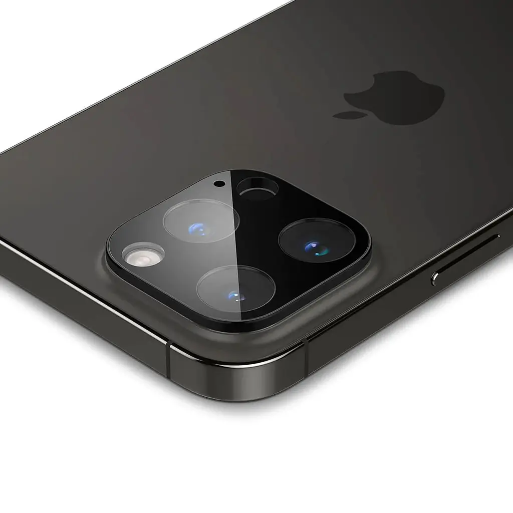 Защитное стекло для камеры Spigen Camera Lens Screen Protector GlasTR Optik Black для iPhone 15 Pro Max | iPhone 15 Pro | iPhone 14 Pro | 14 Pro Max (AGL05273) - фото 4
