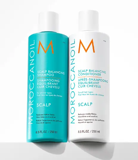 Набір Moroccanoil Scalp Balancing для жирної та чутливої шкіри голови — шампунь і кондиціонер по 1000 мл