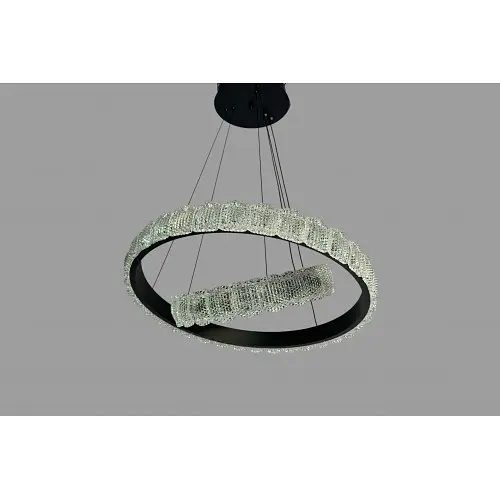 Люстра лед підвісна Linisoln 1532-60*40 BK метал, акрил, LED-стрічка, 60*40 см, 90 Вт - фото 4