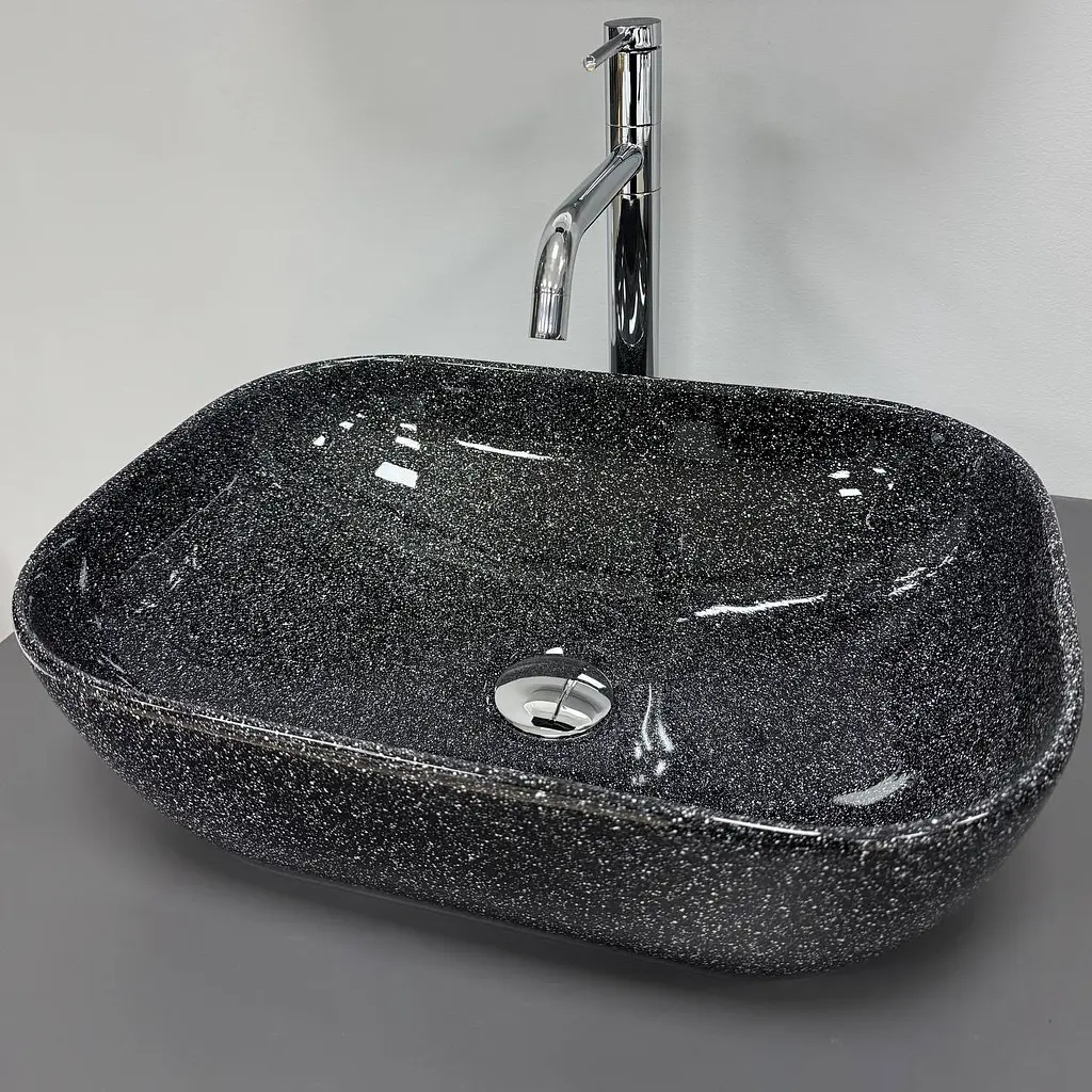 Умивальник VBI Ravenna накладний 46x33 см space black glossy VBI-011234