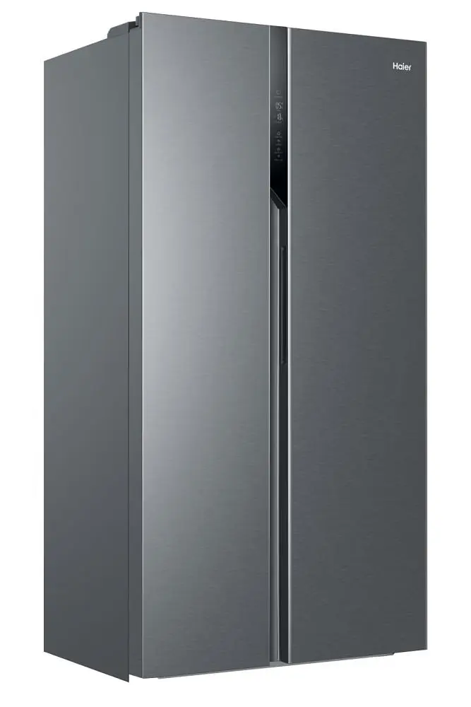 Холодильник Haier SBS, 177.5x90.8х64.7, холод.відд.-337л, мороз.відд.-177л, 2дв., А++, NF, інв., дисплей, сріблястий - фото 2