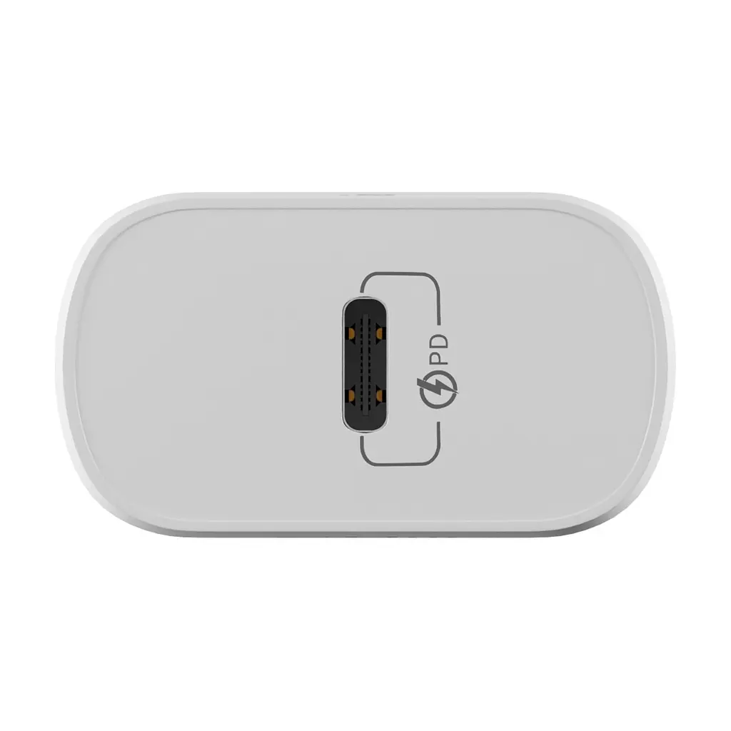 Зарядний пристрій Globex USB-C 20W FastPower white (20WC1A) - фото 2