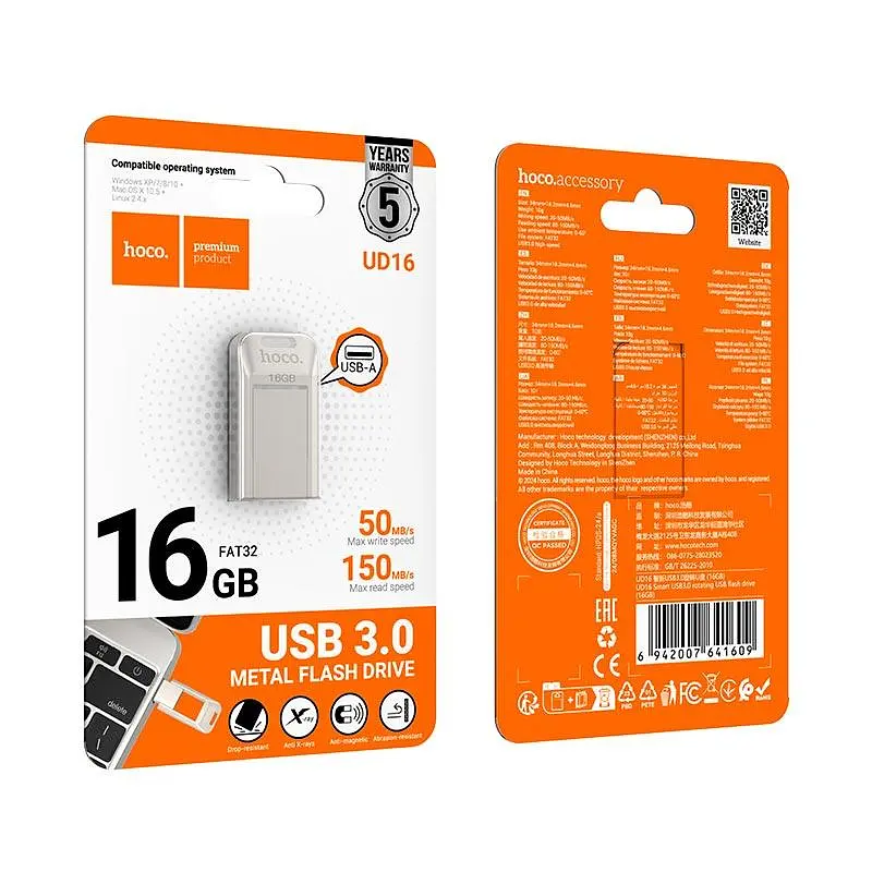 Hoco Smart USB3.0 rotating USB flash drive (16GB) UD16 |exFAT| - фото 2