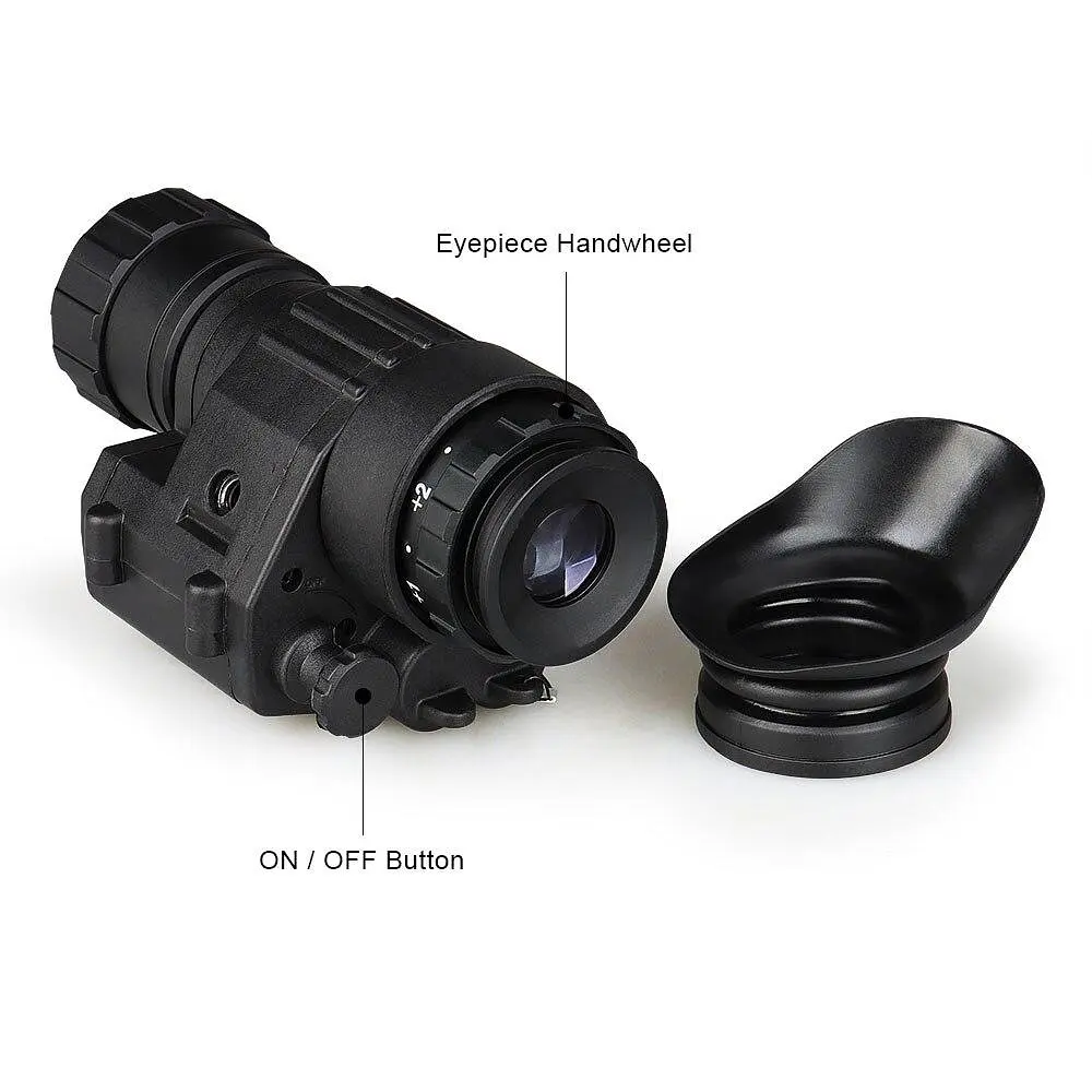 Монокуляр ночного видения Night Vision PVS-14 4х (до 400м) + набор креплений на шлем - фото 5