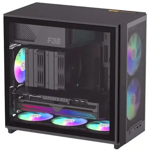 Корпус GameMax F36 BK Black with window - фото 3
