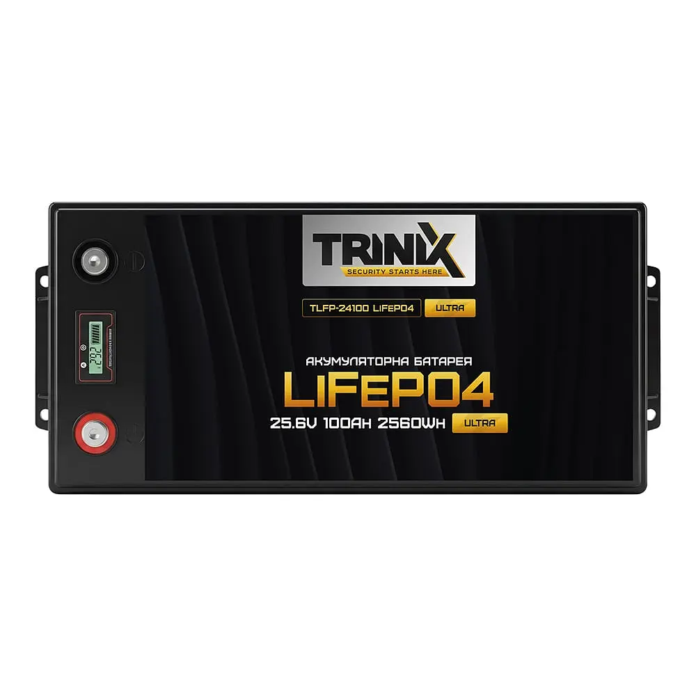 Акумуляторна батарея літій-залізо-фосфатна 25.6В 100А*год Trinix TLFP-24100 Ultra LiFePO4 з Bluetooth (Black) (44-00087) - фото 3